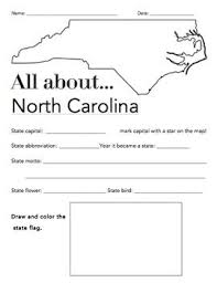 North Carolina State Facts Worksheet Elementary Version Social Studies Elementary Elementary Worksheets Nc Social Studies