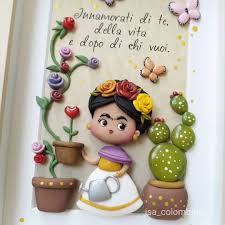 Innamorati Di Te Della Vita E Dopo Di Chi Vuoi Frida Kahlo Pin Su Art Clay Unique Creations
