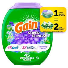 Gain Flings Hibiscus Hula He Compatible Happy Laundry Detergent Soap Pacs
