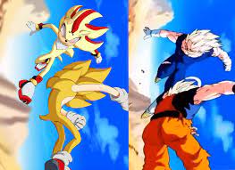 Dragon ball z and it is better too! Dragon Ball Z Sonic The Hedgehog Comparison 2 By Https Gerarodmont Deviantart Com On Deviantart Dragon Ball Z Dragon Ball Sonic The Hedgehog