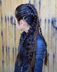 Warrior Halfup Style Warrior Braid Viking Braids Hair Styles