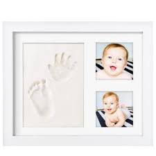 Premium Baby Handprint Kit By Laura Baby No Mold Baby Picture Frame White Non Toxic Clay Baby Footprint Kit Nomad S Apparel And Accessories