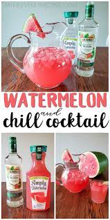 Watermelon Chill Cocktail Liquor Drinks Alcohol Drink Recipes Mixed Drinks Alcohol