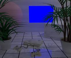 Aesthetic vaporwave watermelon palm fronds gradient grid ~. Vaporwave Aesthetic Ps1 Gif