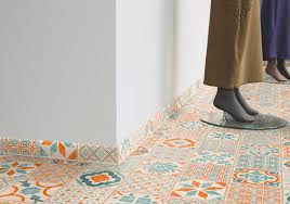 Retro Orange Blue Starfloor Click 30 30 Plus Tarkett Subway Tile Patterns Vinyl Flooring Tile Patterns