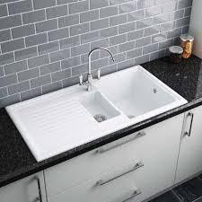 reginox white ceramic 1.5 bowl kitchen