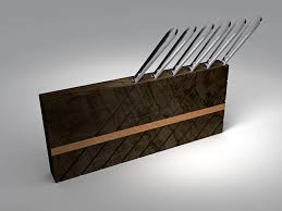 Tilt Knife Block By Sidd Knife Block Knife Holder Cool Knives