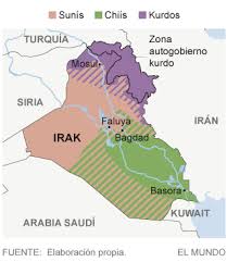 Iraq, country of southwestern asia. Los Tres Estados De Irak Internacional El Mundo