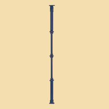Mounting aluminum handrail to railing posts quick points step 1: Straight Wrought Iron Column Railing Staircase Handrail Aluminum Spray Paint China Straight Wrought Iron Column Railing Staircase Made In China Com