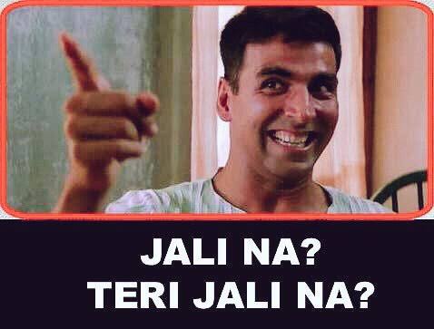 Image result for teri jali na meme"