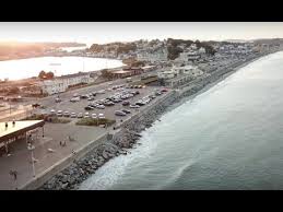 Nantasket Beach Hull Ma Sunset High Tide Drone Flight Dji Mavic Pro