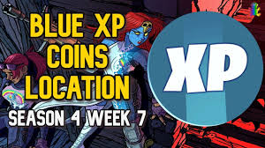 Only the gold coins have not been returned yet, but these. All Blue Xp Coin Locations Season 4 Week 7 Deja Blue Punch Card Blue Punch Punch Cards Seasons