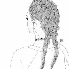 Tumblr Outlines Dessins De Fille Art Tumblr Dessin Noir Et Blanc