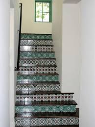 Risers are the vertical front portion of a stair, located just below the step, or tread. Decorative Tiled Stair Risers Tile Stairs Hand Painted By Balian