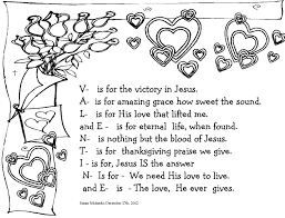 Valentine ant jesus is my. Coloring Poem Valentines Day Poems Sunday School Valentines Valentines School