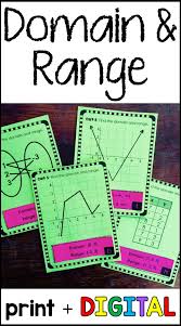 Domain And Range Matching And Sorting Activity Print Digital In 2020 Algebra Activities Math Interactive Notebook Algebra Resources