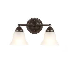 Hampton bay is a proprietary brand of the home depot and produces. Hampton Bay Ashhurst 2 Light Oil Rubbed Bronze Vanity Light With Frosted Glass S Great Way To Upgrade Your Bathroom Or Powder Room A Rich Style New Open Box Walmart Com Walmart Com