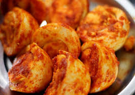 Spicy Boiled Egg Fry Recipe By Lavanya Jsk Recipe Recipes Fried Boiled Eggs Recipe Indian Food Recipes