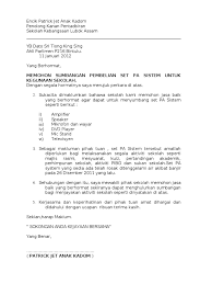 Yang terhormat, bapak/ibu wali kelas xi tkjb smk n 1 rembang di tempat. Surat Mohon Bantuan Yb