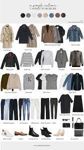 A Simple Autumn Capsule Wardrobe Capsule Wardrobe Outfits Fall Capsule Wardrobe Fashion Capsule