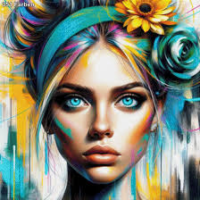 Portrait Diamond Painting mit Ausdrucksstärke und künstlerischem Flair