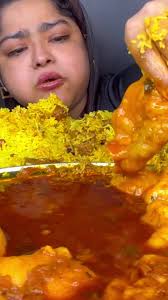Mesmerizing ASMR Mukbang Eating Show with Whole Chicken and Fat Curry