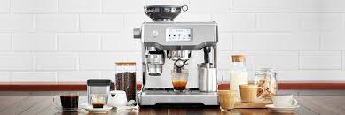 The machine automatically grinds the beans, tampering, and brews. Espresso Machines Espresso Coffee Machines Sage