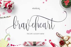 Dancing script is free for personal use only. Braveheart 1669 Calligraphy Font Bundles