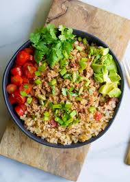 We did not find results for: Ground Turkey Taco Bowls With Cauliflower Spanish Rice Wholesomelicious