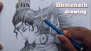 How To Draw Lord Shiva Bholenath Drawing Step By Step Sawan Special Youtube Lord shiva trishul beautiful trishul design how to draw a trishul om step by step.