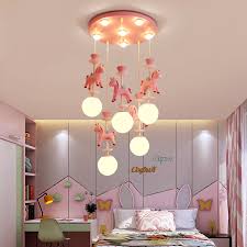 Children S Room Chandelier Carousel Modern Minimalist Living Room Lamp Boy Girl Princess Bedroom Lamp Baby Room Lighting Pendant Lights Aliexpress
