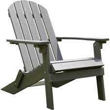 Stonegate Designs Composite Foldable Adirondack Chair Gray Model 31396 D Chairs Sadovodstvo