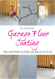 Concrete floors do not seem to get enough attention due to their plain and grey appearance. Diy Epoxy Garage Floor A Step By Step Tutorial Domestic Imperfection