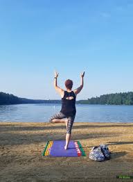 Maybe you would like to learn more about one of these? Beach Yoga Overlooking Pleasant Pond At The Great Outdoors In Turner Fit Maine