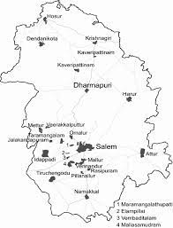 Dharmapuri Tamil Nadu Map Map Of Towns In Salem And Dharmapuri Districts | Download Scientific Diagram
