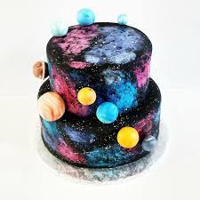 Entre le gâteau (au chocolat) et la pâte d'amande, est ce que je recouvre d'un glaçage à la crème au beurre (comme j'ai pu le lire sur un site anglais)??? 1001 Idees Insolites Pour Reussir Le Design Gateau Galaxie