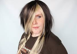 Black Blonde Scene Wig, Straight Wig, Scene Emo Wig, Black Scene Wig, Emo  Hair Wig -- Moonbeam