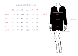 tunic size chart in 2019 clothing size chart measurement