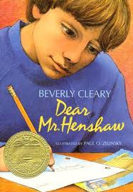 63: Dear Mr. Henshaw by Beverly Cleary #Newbery100