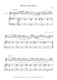 Mexican Hat Dance Mexico Sheet Music For French Horn 8notes Com