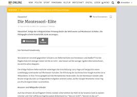 Explore the best stories from rheinische post. Die Montessori Elite Reformschulen Fur Mehr Kreativitat