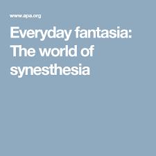 Everyday Fantasia The World Of Synesthesia Brain Learning Speech And Language Speech Language Pathology