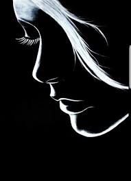 Pin By Kate Slessar Niv On Actress Silhouette Art Dark Art Drawings Black Canvas Paintings