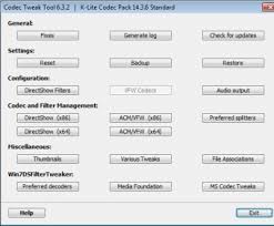 For the file that you want to download. K Lite Codec Pack 14 3 Download Free Codectweaktool Exe
