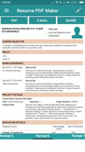 Enter your personal details and begin filling out your cv content. Resume Pdf Maker Cv Builder For Android Download