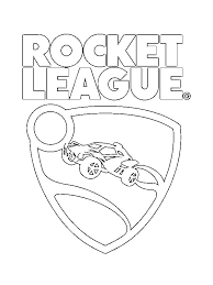 Rocket league is a soccer game with cars. Rocket League Logo Coloring Page 1001coloring Com