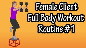 female client workout routine womens