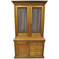 1 lower center cabinet with 1 adjustable shelf. Antique Victorian Golden Oak Bookcase Hutch Buffet China Cabinet Tall Cupboard For Sale At 1stdibs