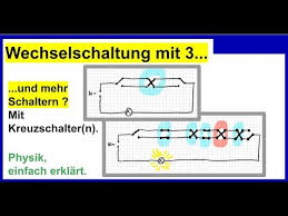 Dieser artikel gehört zu unserem bereich elektrotechnik. Wechselschaltung Mit 3 Und Mehr Schaltern Mit Kreuzschalter Bzw Kreuzschaltung Youtube