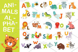 Funny Animals Alphabet Animal Alphabet Creative Flyer Design Funny Animals